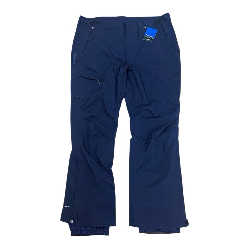 COLUMBIA 3X Mens Powder Stash Ski Snow Pant‎ Navy Thermal Omni-Heat Waterproof